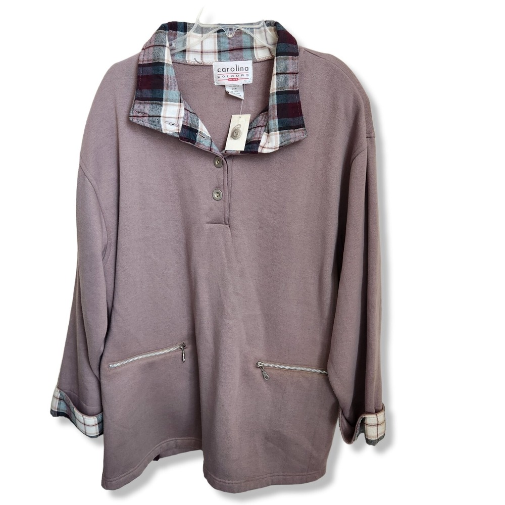 Vintage Carolina Colours Pullover Sweatshirt Tunic Women's 24W Deadstock‎ NWT